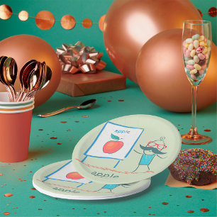 Presenting An Apple Paper Plate