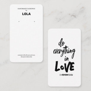 Présentoir de cartes de visite pour boucles d'orei