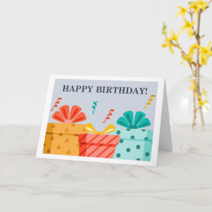 PRESENTS AND CELEBRATING JUST FOR YOU! CARD