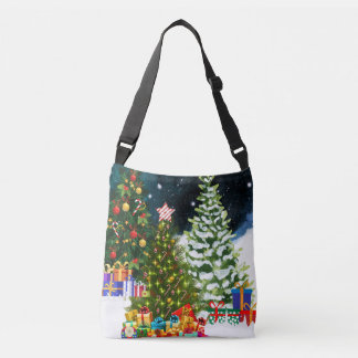 Presents and Christmas Trees Crossbody Bag