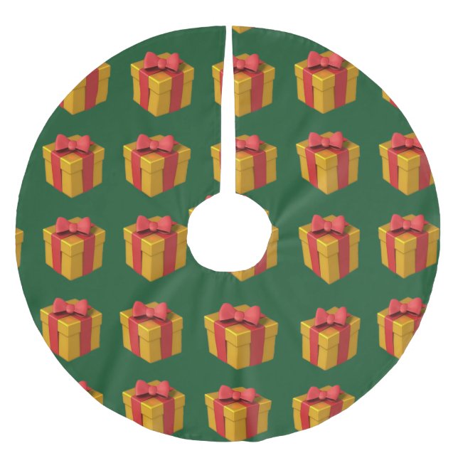 Presents Brushed Polyester Tree Skirt (Front)