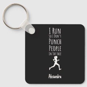 Presents For Female Runners Running Adult Marathon Keychain