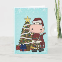 Présents sous l'arbre de Noël - Vache Merci
