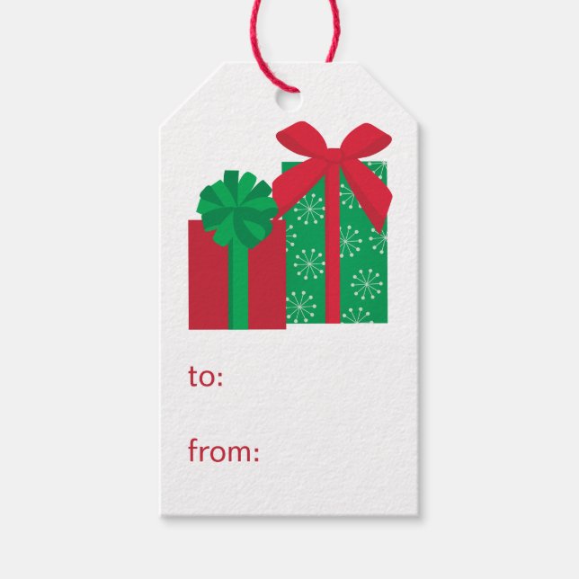 Presents To From Gift Tags (Front)
