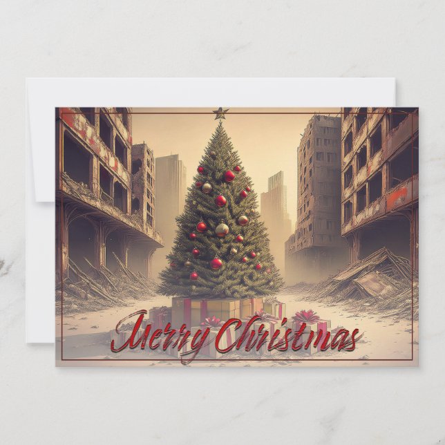 Presents Under a Tree in a Toxic Apocalyptic World (Front)