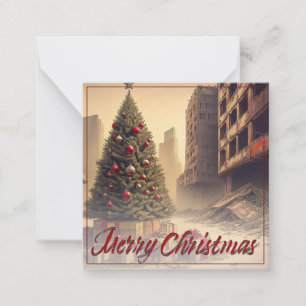 Presents Under a Tree in a Toxic Apocalyptic World Card