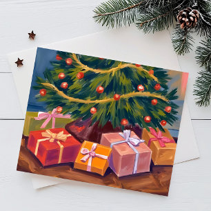 Presents Under the Tree Christmas Holiday Card