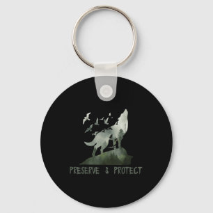 Preserve & Protect Environmental Protection Cl Keychain