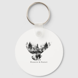 Preserve & Protect Environmental Protection Cl Keychain