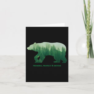 Preserve Protect Defend Climate Protection Environ Card