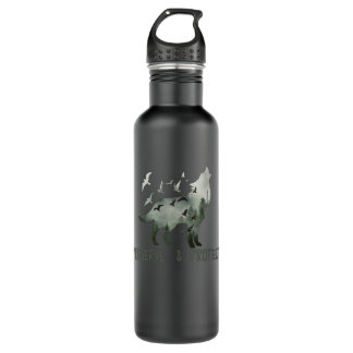 Preserve & Protect National Park Wolf 710 Ml Water Bottle