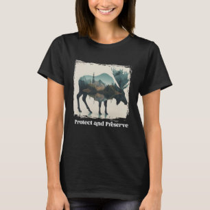 Preserve & Protect Vintage National Park moose elk T-Shirt