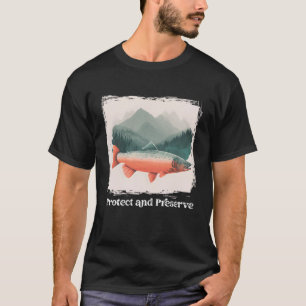 Preserve & Protect Vintage National Park salmon Fo T-Shirt