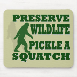 Preserve wildlife pickle a squatch mouse pad
