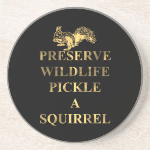 Preserve wildlife pickle a squirrel coaster