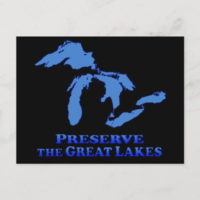 Préserver les Grands Lacs - Carte postale (Devant)