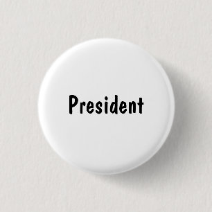 President 1 Inch Round Button