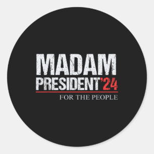 President 2024 Pro Choice Feminist Classic Round Sticker