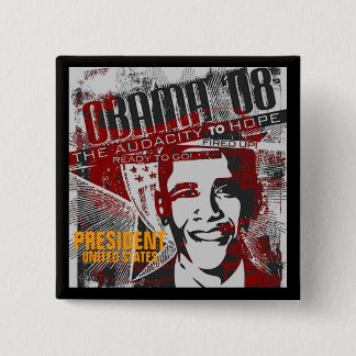 PRESIDENT 2 INCH SQUARE BUTTON