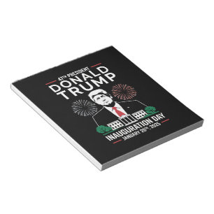 President 47 D J Trump Inauguration Day Jan 2025 Notepad