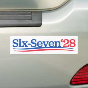 President 67 Vote Six-Seven 2028 Funny Bumper Sticker