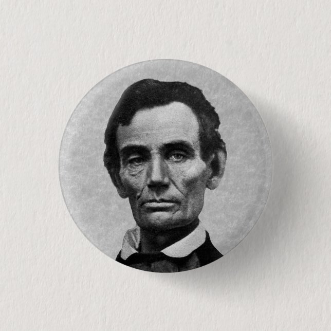 President Abe Lincoln 1 Inch Round Button (Front)