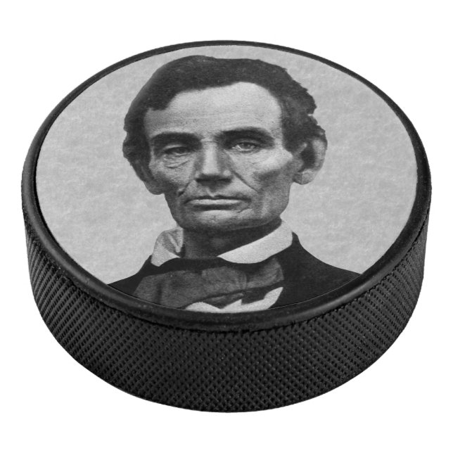 President Abe Lincoln Hockey Puck (3/4)