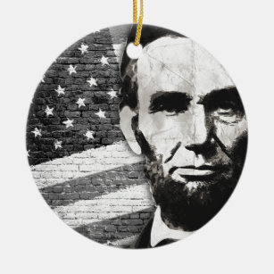 President Abraham Lincoln Ceramic Ornament