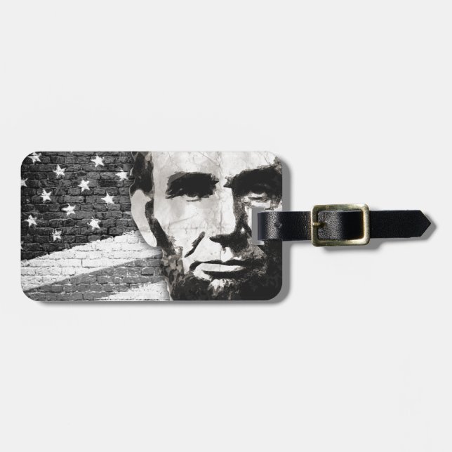 President Abraham Lincoln Luggage Tag (Front Horizontal)