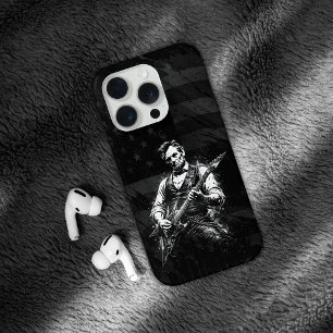 President Abraham Lincoln Playing Guitar iPhone 15 Pro Case