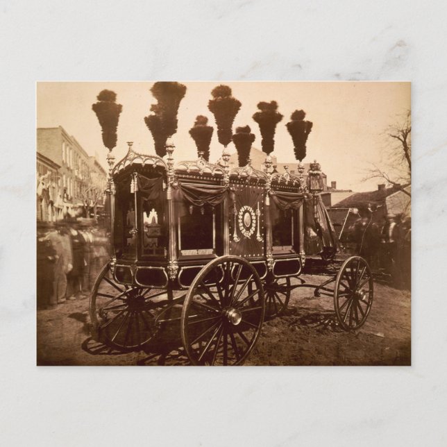President Abraham Lincoln's Hearse by S.M. Fassett Postcard (Front)