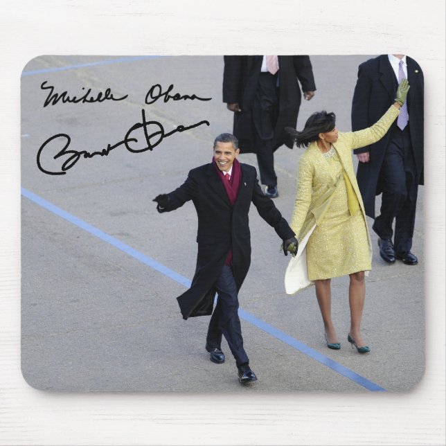 President Barack & Michele Obama Mouse Pad (Front)