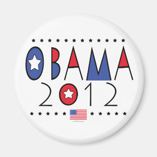 President Barack Obama 2012 Gear Magnet