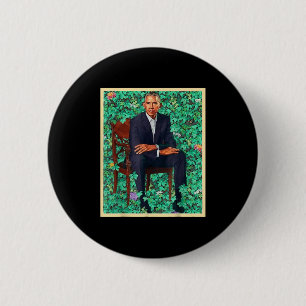 President Barack Obama 2028 Portrait Patriotic Dem 2 Inch Round Button