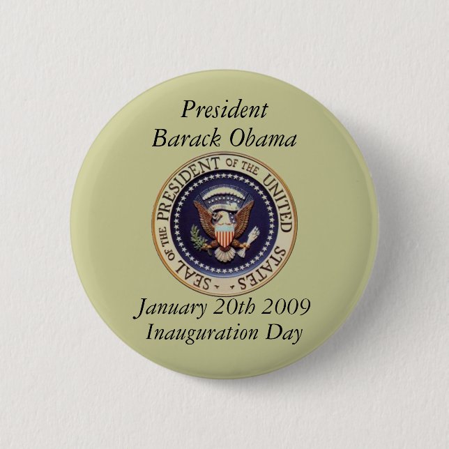 President Barack Obama 2 Inch Round Button (Front)