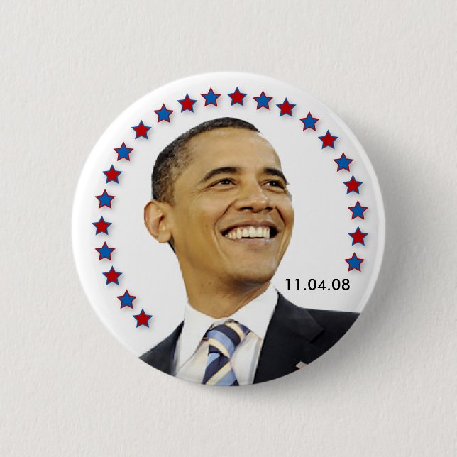 President Barack Obama 2 Inch Round Button (Front)