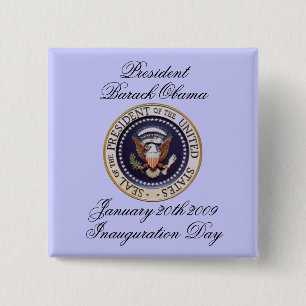 President Barack Obama 2 Inch Square Button