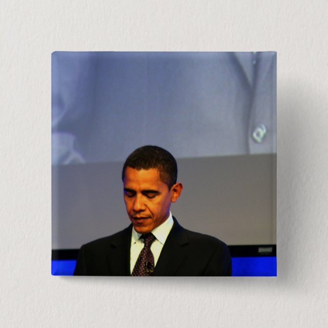 President Barack Obama 2 Inch Square Button (Front)