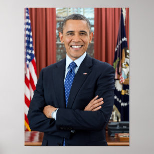President Barack Obama 2nd Term Official Photo SM Poster