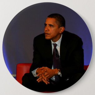 President Barack Obama 6 Inch Round Button