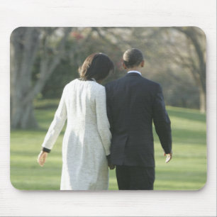 President Barack Obama and First Lady Michelle Mouse Pad