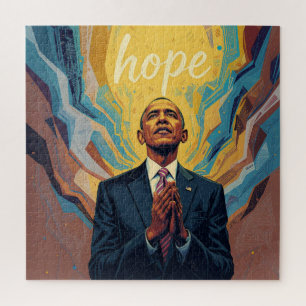 President Barack Obama and the Message of Hope Met Jigsaw Puzzle