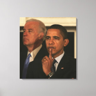 President Barack Obama and Vice President Canvas Print