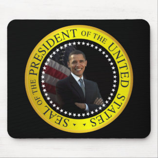 President Barack Obama Custom Mousepad Black Gold