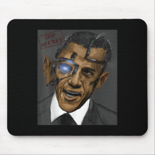 President Barack Obama Evil Cool Robot Mouse Pad