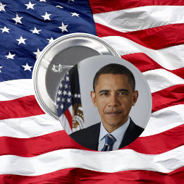 President Barack Obama First Term Offical Portrait 2 Inch Round Button