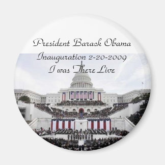 President Barack Obama inauguration 2009 Magnet