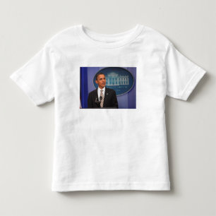 President Barack Obama makes an announcement Toddler T-shirt