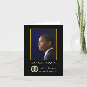 President Barack Obama - Paper Greeting Card