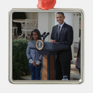 President Barack Obama pardons the Metal Ornament